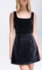 NOIR Black - Velvet Mini Dress, XS