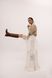 ADARA Asymmetric Maxi Skirt with Cream Lace, S-M