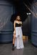 ADARA Asymmetric Maxi Skirt in White Lace, S-M
