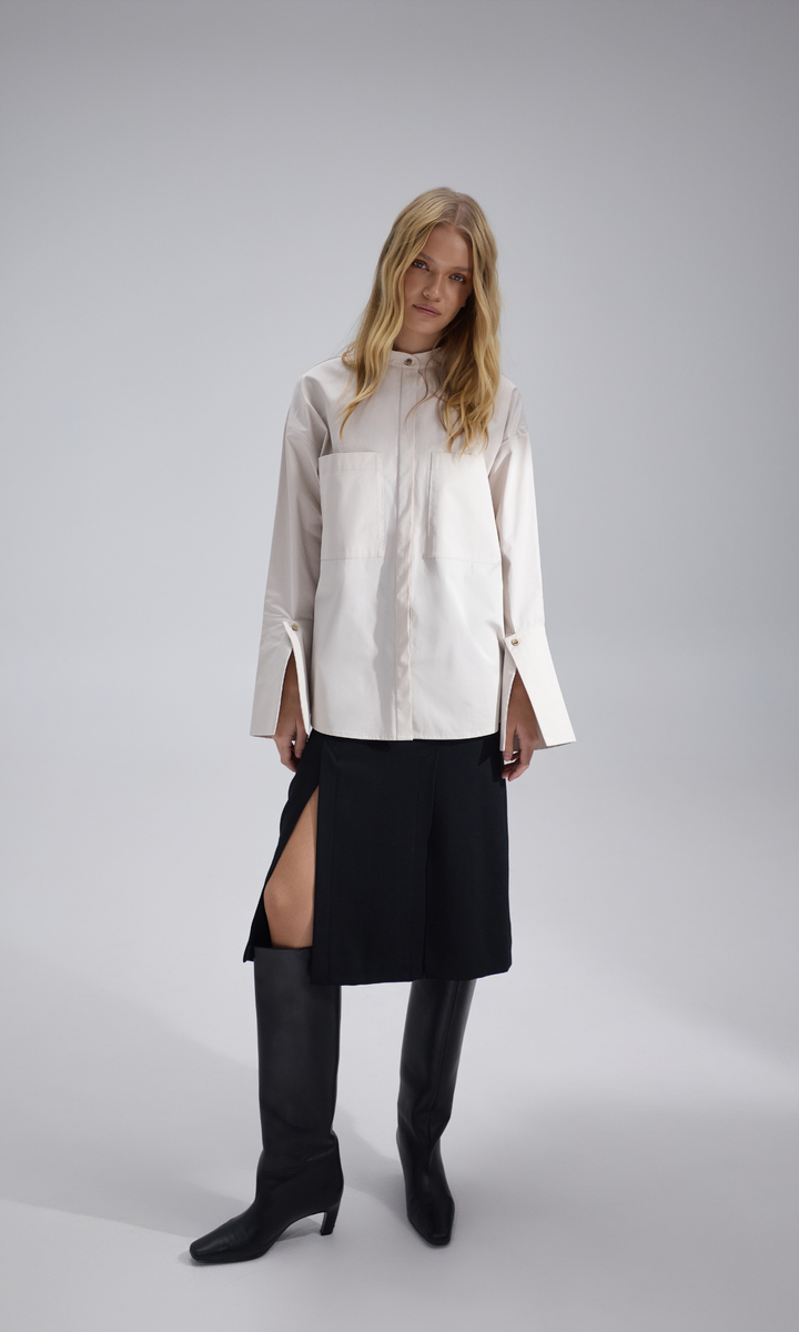 AURA Beige Shirt, S-M