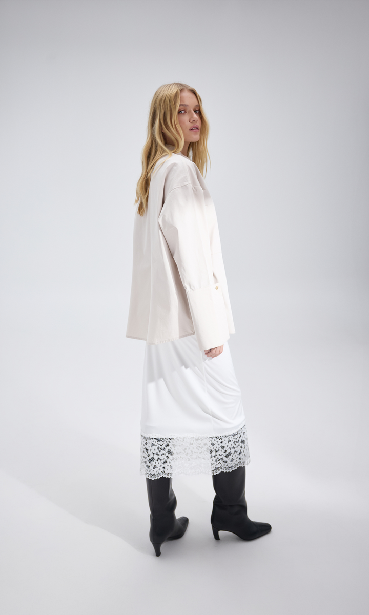 AURA Beige Shirt, S-M