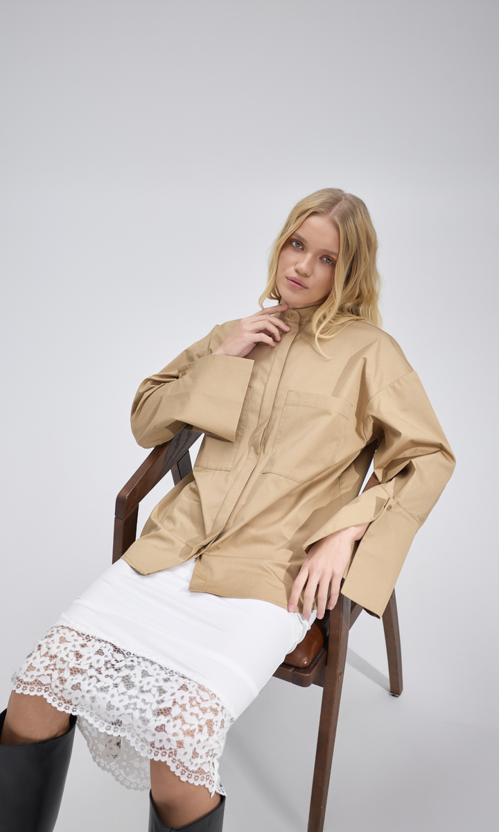 AURA Camel Shirt, S-M