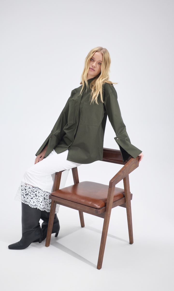 AURA Khaki Shirt, S-M