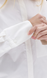 ELARA White Oversized Shirt, S-M