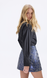 ELARA Black Oversized Shirt, S-M