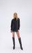ELARA Black Oversized Shirt, S-M